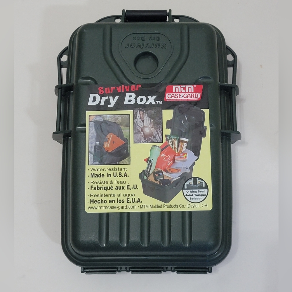 MTM Survivor Dry Box with O-Ring Seal (Forest Green, Small)